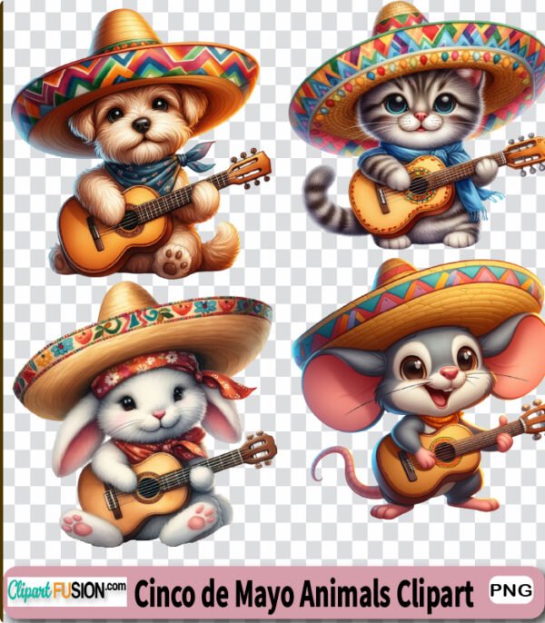 Cinco de mayo animals clipart 100. 2jpg 100