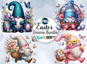 Easter gnomes clipart,free easter gnomes clipart