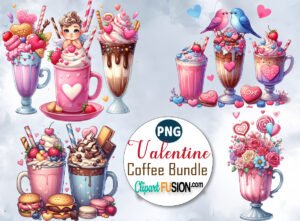 Free valentine coffee clipart, watercolor valentine coffee png bundle, valentine day clipart, coffee sublimation, valentine drink,