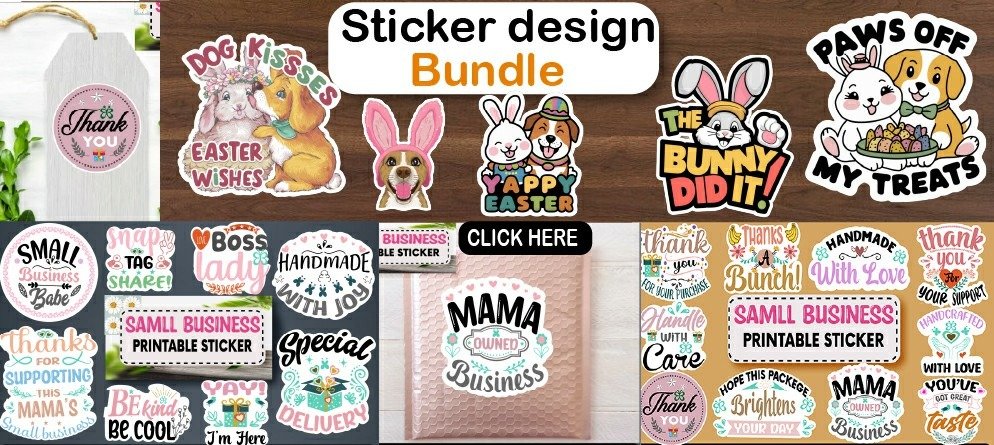 Sticker design bundle 1